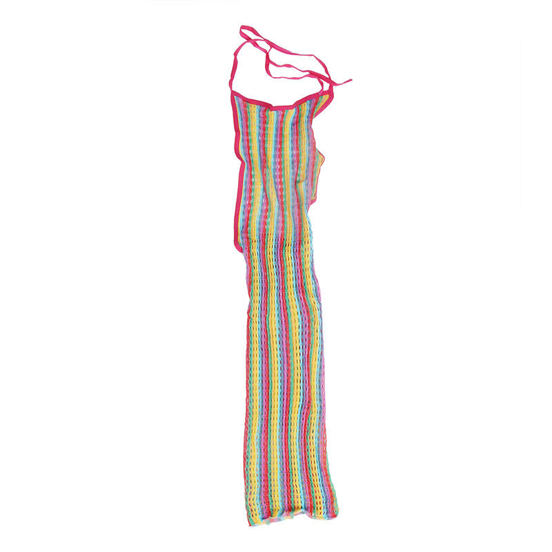SUBBLIME - 952341 REGENBOGEN-NETZKLEID, EINE GRÖSSE