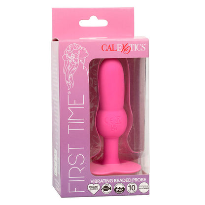 CALEXOTICS - FIRST TIME ANAL PLUG PERLENSONDE 10 VIBRATIONEN ROSA