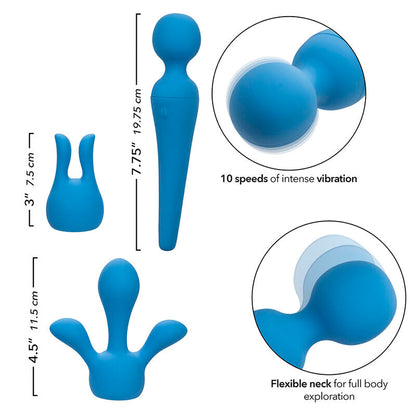 CALEXOTICS - COUTURE KIT VIBRATORSTAB 10 VIBRATIONEN BLAU
