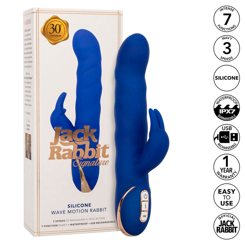 CALEXOTICS - JACK RABBIT VIBRATOR WAVE MOTION BLAU