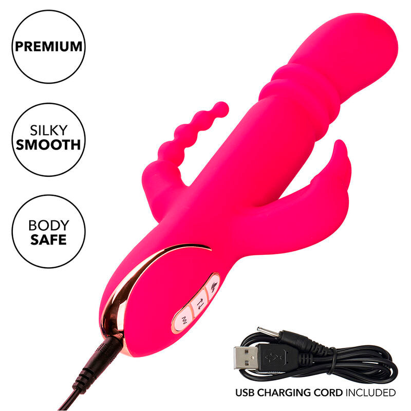 CALEXOTICS - JACK FANTASY DREIFACH BEHEIZTER VIBRATOR RABBIT PINK