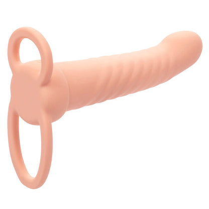 CALEXOTICS - MAXX RIBBED DUAL PENETRATOR 10 VIBRATIONEN FLESH