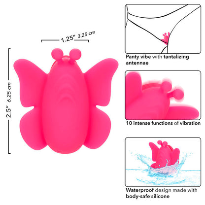 CALEXOTICS - NEON VIBES THE FLUTTER VIBE STIMULATOR 10 VIBRATIONEN ROSA