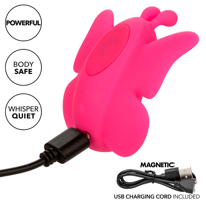 CALEXOTICS - NEON VIBES THE FLUTTER VIBE STIMULATOR 10 VIBRATIONEN ROSA