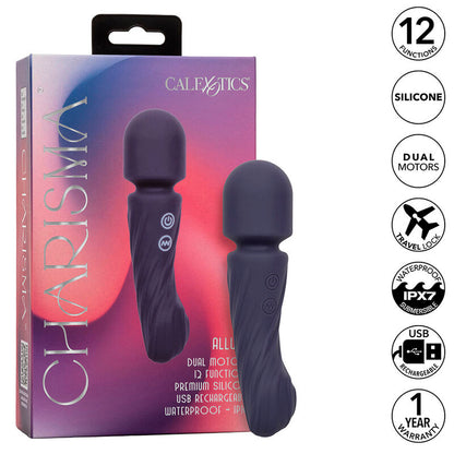 CALEXOTICS - CHARISMA ALLURE MASSAGER DOPPELMOTOR 12 FUNKTIONEN 17,25 CM X 4,5 CM LILA
