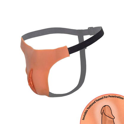 HIDDEN DESIRE - ALTER EGO VERSTELLBARER OFFENER VAGINA-STRING FLESH