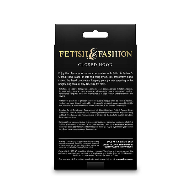 NS NOVELTIES - FETISH &amp; FASHION GESCHLOSSENE MASKE NYLON WEISS