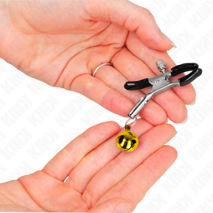 KINK - GOLDENE EINZELNE GLOCKEN-NIPPELKLAMMERE 6 CM