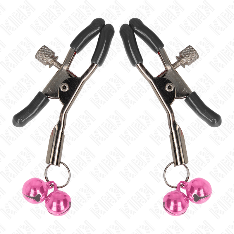 KINK - DOPPELGLOCKEN-NIPPELKLAMMERE ROSA 6 CM