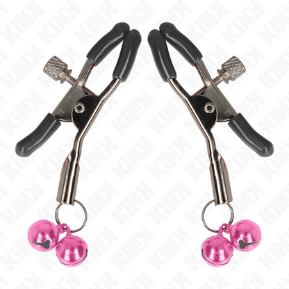 KINK - DOPPELGLOCKEN-NIPPELKLAMMERE ROSA 6 CM