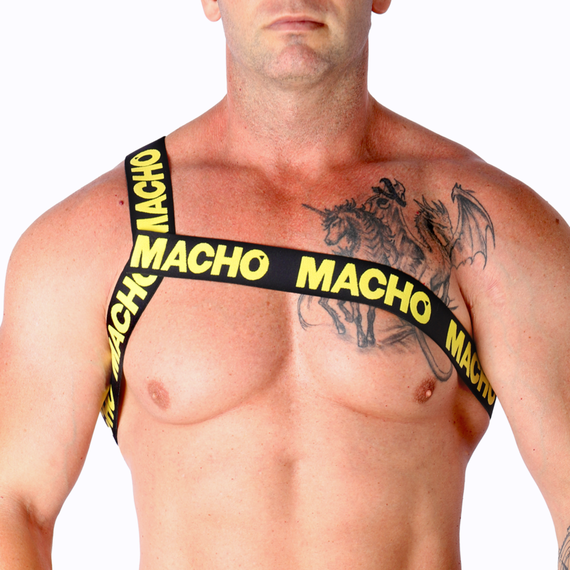 MACHO - RÖMISCHES HARNESS WEISS S/M