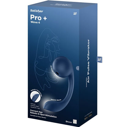 SATISFYER - PRO+ WAVE 4 G-SPOT &amp; AIR PULSE STIMULATOR KOSTENLOSE APP DUNKELBLAU