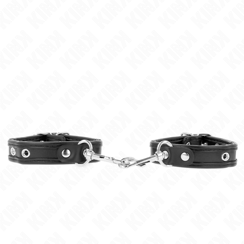 KINK - MINI SCHWARZE ARMBÄNDER MIT NIETEN VERSTELLBAR 16-22 CM X 2 CM
