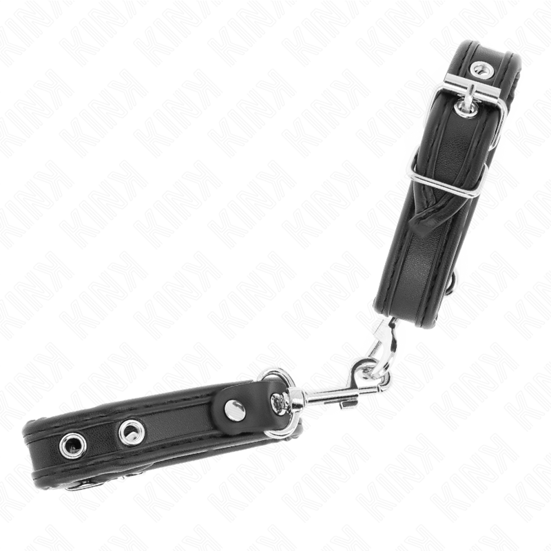 KINK - MINI SCHWARZE ARMBÄNDER MIT NIETEN VERSTELLBAR 16-22 CM X 2 CM