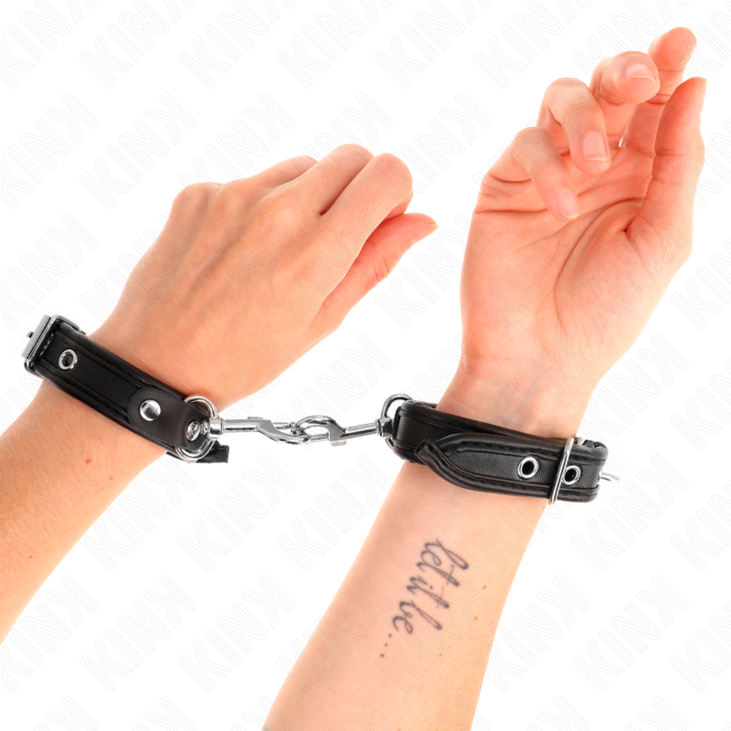 KINK - MINI SCHWARZE ARMBÄNDER MIT NIETEN VERSTELLBAR 16-22 CM X 2 CM