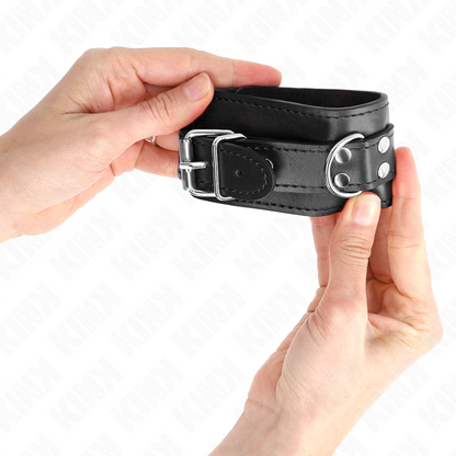 KINK - EINFACHE HANDGELENKFESSELN SCHWARZ VERSTELLBAR 20-23 CM X 5,5 CM