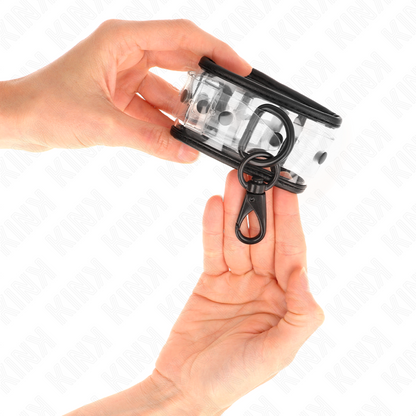 KINK - TRANSPARENTE HANDGELENKMANSCHETTEN VERSTELLBAR 18-30 CM X 5,5 CM