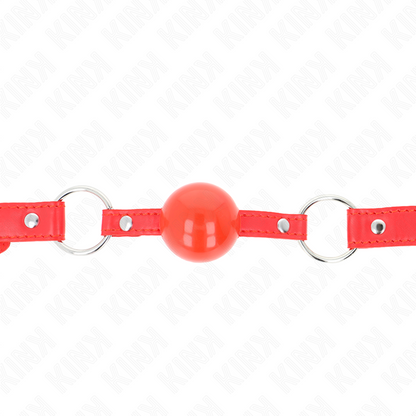 KINK - TPE BALL 4 CM KNEBEL MIT ROJO LOCK 60 x 2 CM