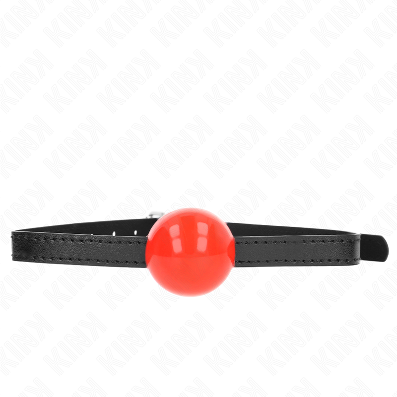 KINK - ROTER EINZELNER FESTER BALL 4 CM KNEBEL 65 x 1,5 CM