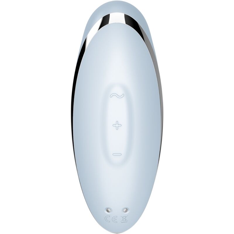 SATISFYER - TAP &amp; CLIMAX 2 VIBRATOR &amp; STIMULATOR BLAU