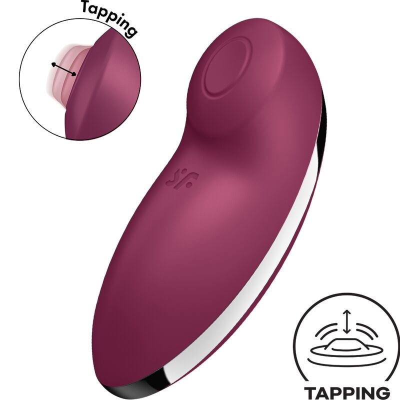 SATISFYER - TAP &amp; CLIMAX 2 VIBRATOR &amp; STIMULATOR ROT