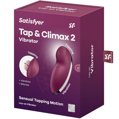 SATISFYER - TAP &amp; CLIMAX 2 VIBRATOR &amp; STIMULATOR ROT