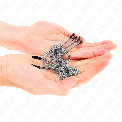KINK - DREIFACH-NIPPELN- UND KLITORISKLEMMEN MIT KETTE MODELL 1