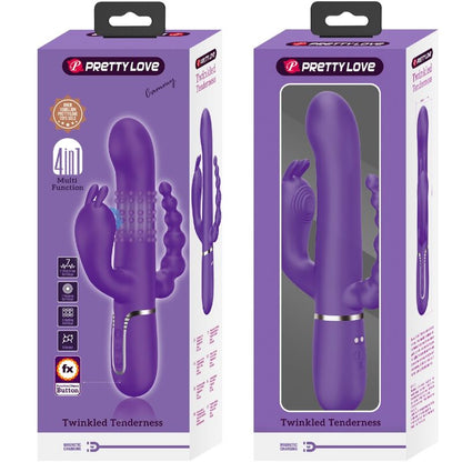 PRETTY LOVE - CAMMY DREIFACHVIBRATOR MULTIFUNKTION 4 IN 1 LILA