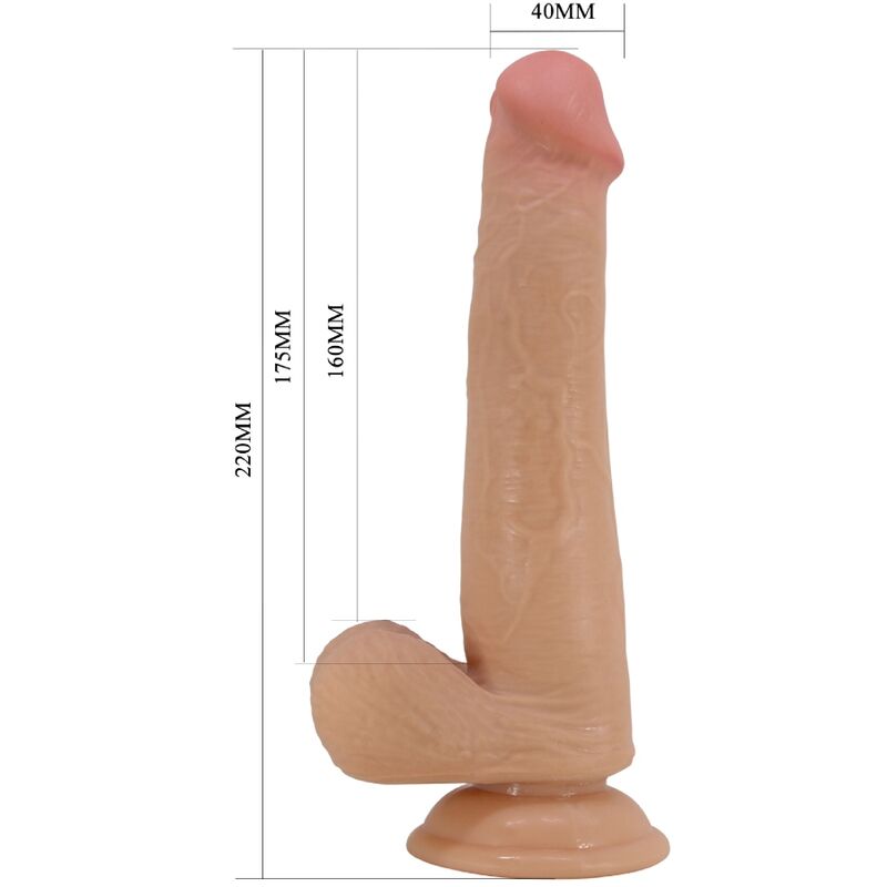 PRETTY LOVE - GROSSER REALISTISCHER DILDO 22 CM HAUTFARBEN
