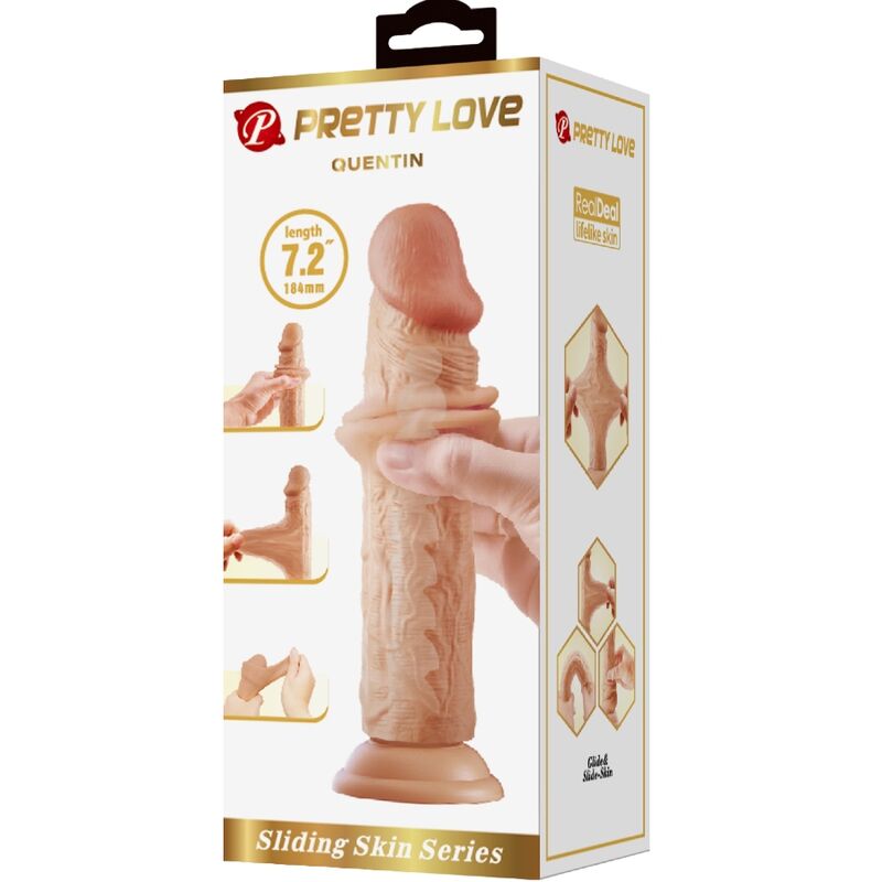 PRETTY LOVE - QUENTIN REALISTISCHER DILDO 18 CM FLESH