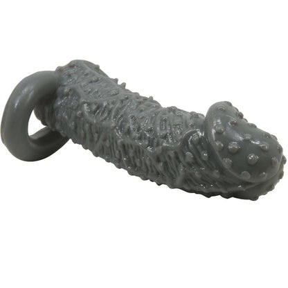 PRETTY LOVE - REALISTISCHER PENISVERGRÖSSERER UND VERZÖGERUNGSHÜLLE MODELL 2 GRAU