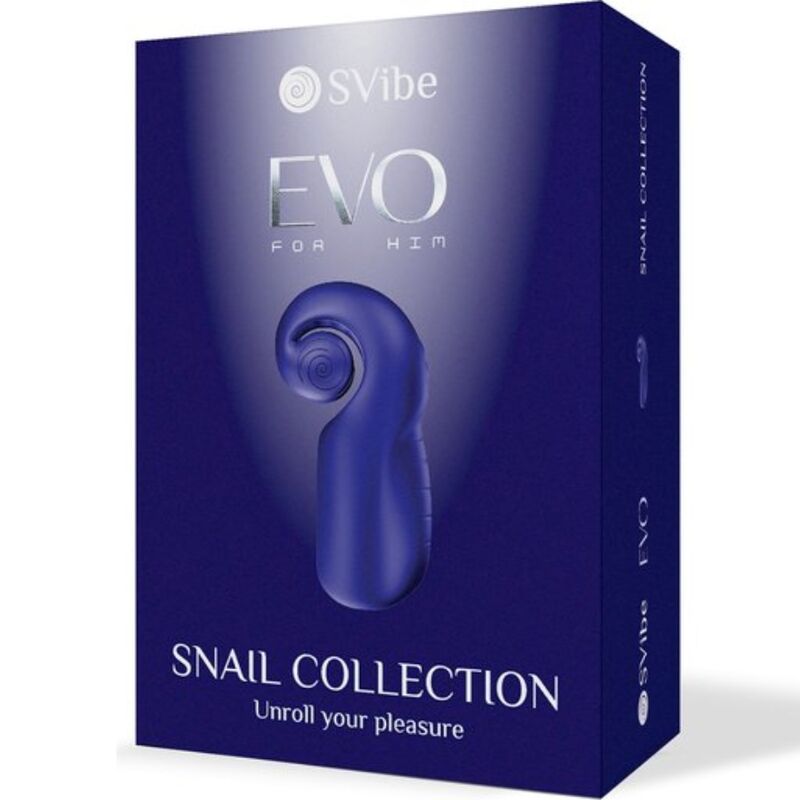 SNAIL VIBE - EVO FÜR IHN MÄNNLICHER MASTURBATOR SLIDE NROLL DUNKELBLAU