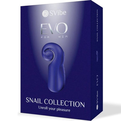 SNAIL VIBE - EVO FÜR IHN MÄNNLICHER MASTURBATOR SLIDE NROLL DUNKELBLAU