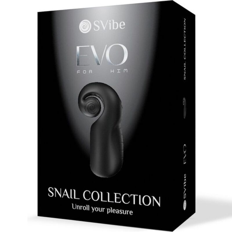 SNAIL VIBE - EVO FÜR IHN MÄNNLICHER MASTURBATOR SLIDE NROLL SCHWARZ