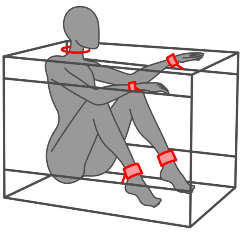 SECRET DOME - KINK CLUB LA NICHE CABIN SCHWARZ &amp; ROT