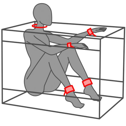SECRET DOME - KINK CLUB LA NICHE CABIN SCHWARZ &amp; ROT