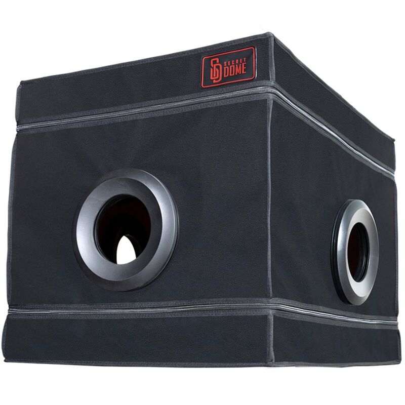 SECRET DOME - KINK CLUB LA NICHE CABIN SCHWARZ &amp; ROT