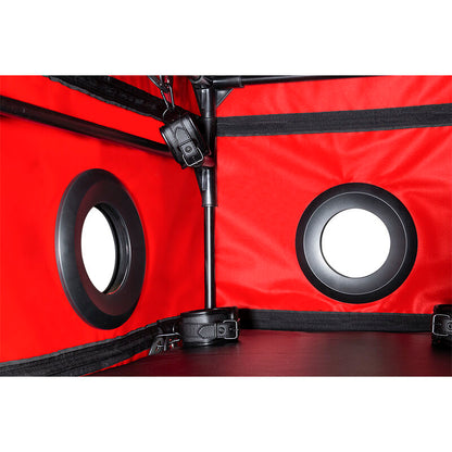 SECRET DOME - KINK CLUB LA NICHE CABIN SCHWARZ &amp; ROT