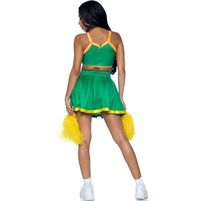 LEG AVENUE - Kostüm Cheerleader Grün S/M