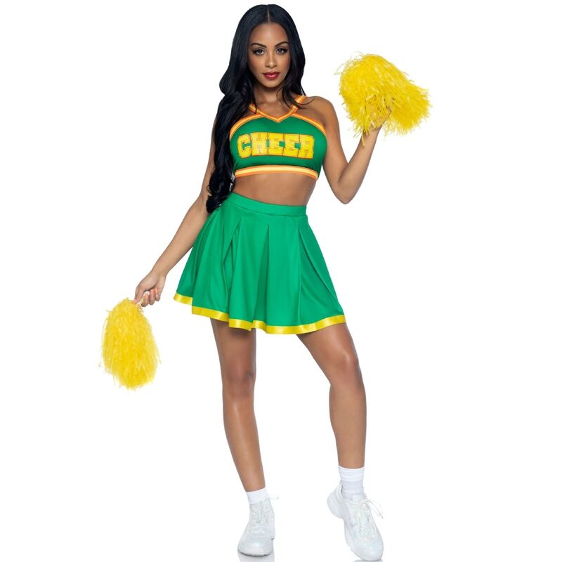 LEG AVENUE - Kostüm Cheerleader Grün M/L