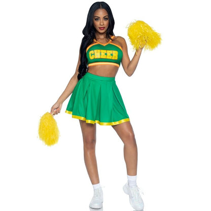 LEG AVENUE - Kostüm Cheerleader Grün M/L