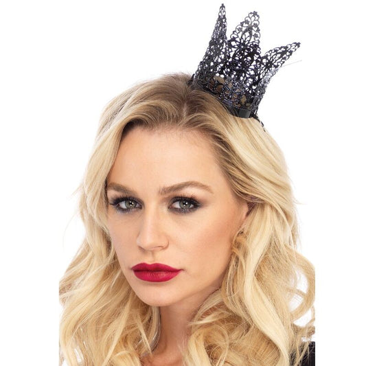 LEG AVENUE - MINI-FILIGRAN-KRONE AUS METALL SCHWARZ