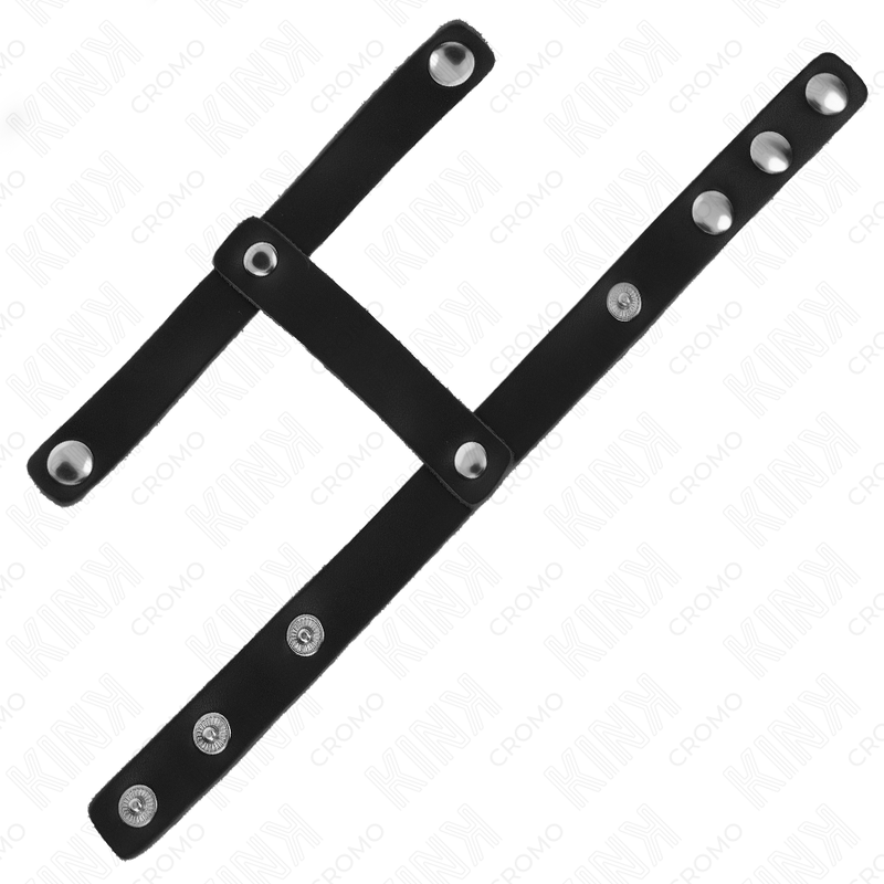 KINK – VERSTELLBARER PENISRING UND BALL-TRENNGURT AUS LEDER