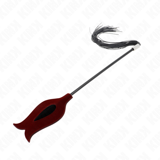 KINK - ROSENFÖRMIGE SILIKONQUASTENPEITSCHE 45 CM