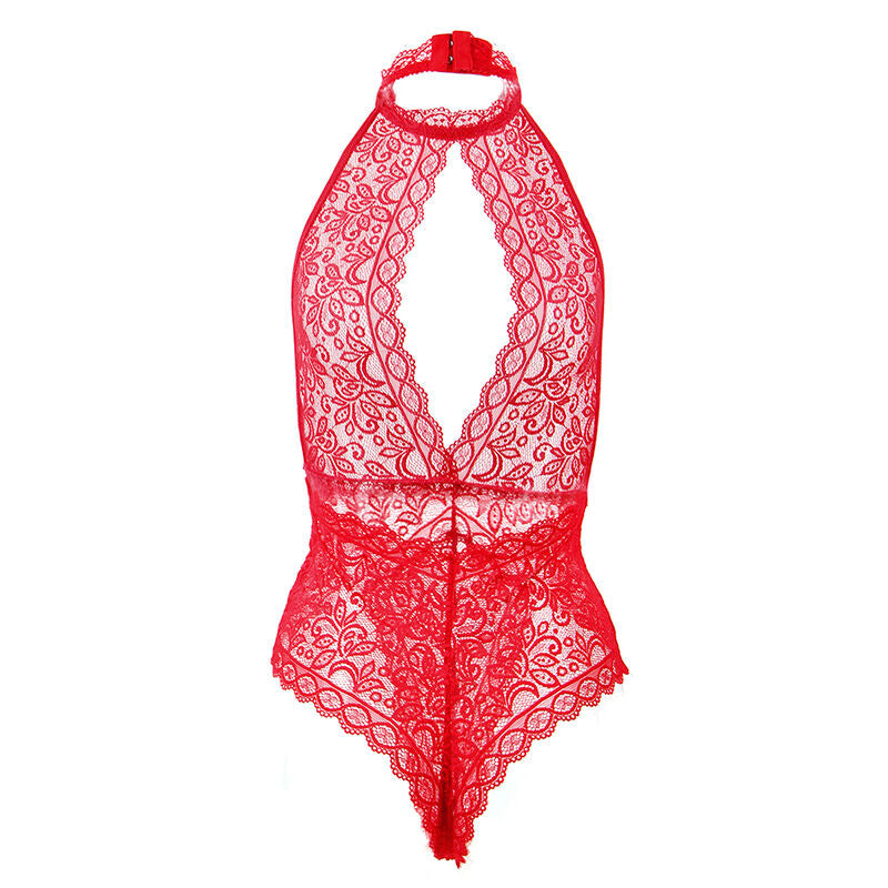 SUBBLIME - 953881 BODYSUIT MIT OFFENEN KÖRPERN ROT L/XL