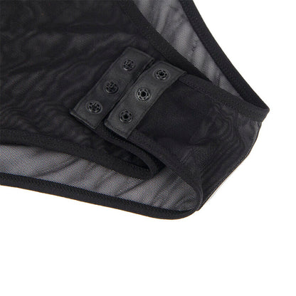 SUBBLIME - 954055 SEXY SPITZEN-Bodysuit SCHWARZ S/M