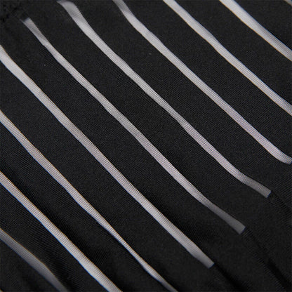 SUBBLIME - 954147 BODY MIT STRUMPFGÜRTEL SCHWARZ S/M