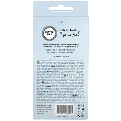 MISTER SIZE - Kondome Größe XXL 64 MM (10 Stück)