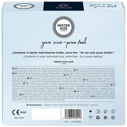 MISTER SIZE - Kondome Größe XXXL 69 MM (36 Stück)