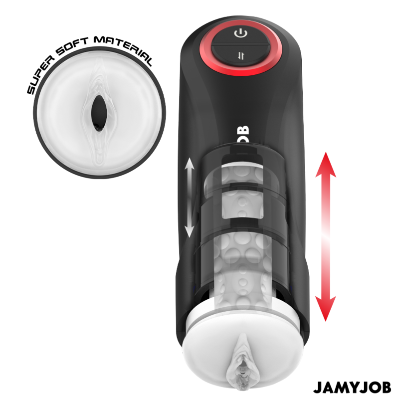 JAMYJOB - AUTOMATISCHER VAGINA-MASTURBATOR MIT GRAVITY-FUNKTION, 5 STOSSMODI UND SOUNDEFFEKT